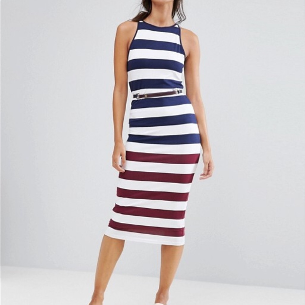 Ted Baker Yuni Stripe Dress / Fits Like a Small